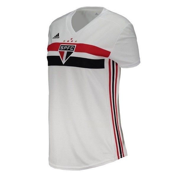 Camiseta São Paulo Replica Primera Ropa Mujer 2019/20 Blanco